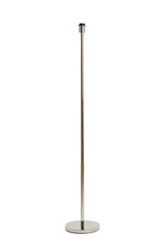 Elegante Stehleuchte aus Metall in seitlicher Perspektive