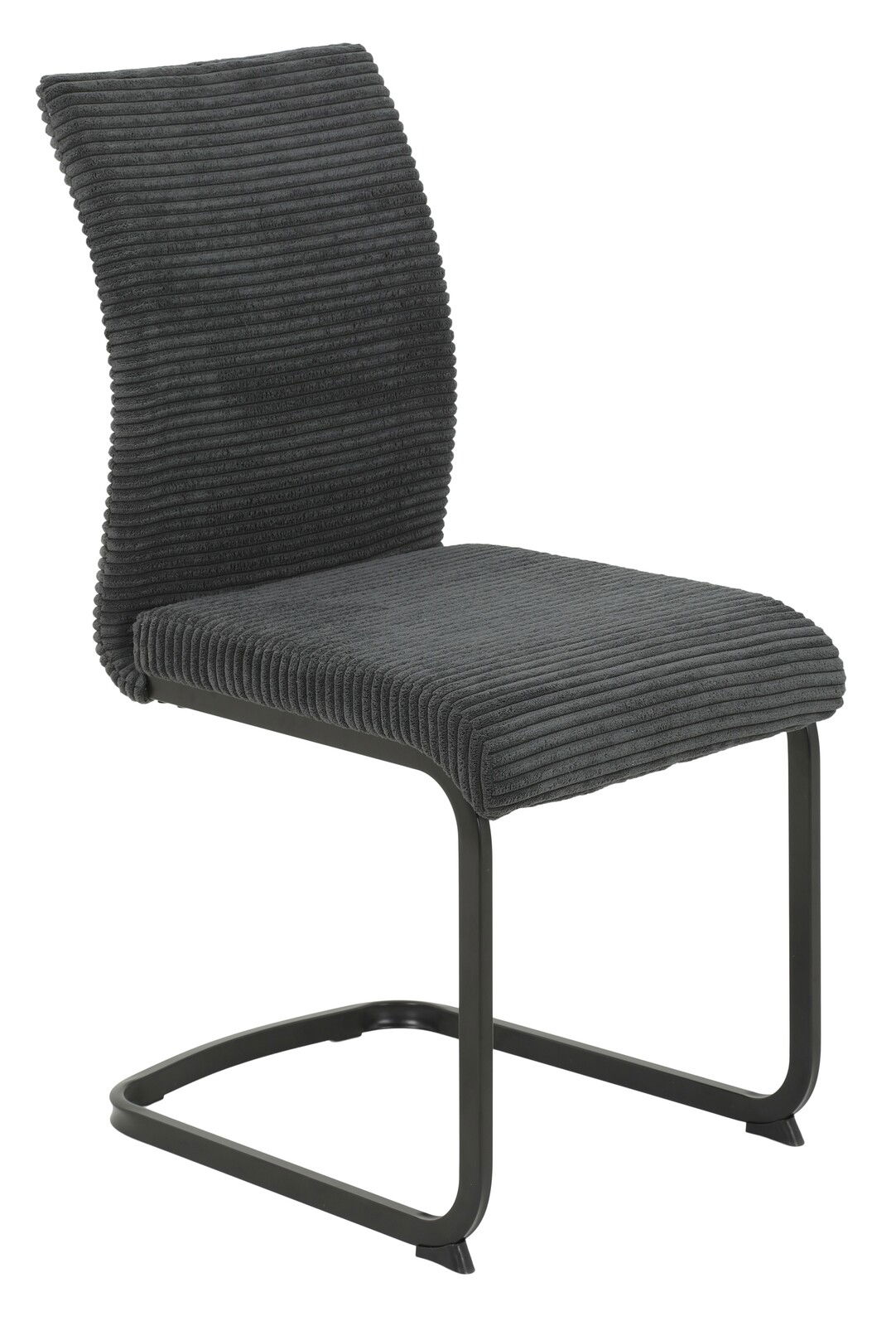 Z2 Schwingstuhl FABIA Moderner Schwingstuhl FABIA in dunklem Stoffbezug, seitliche Perspektive