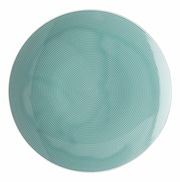 Frühstücksteller 22 cm in Türkis mit kreisförmigem Muster, Draufsicht