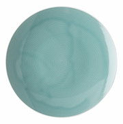 Frühstücksteller 22 cm in Türkis mit kreisförmigem Muster, Draufsicht