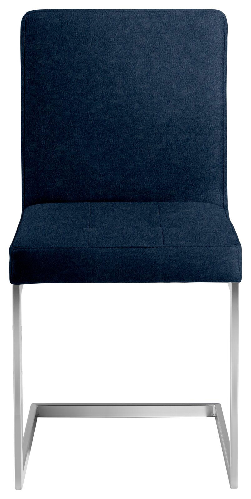 Moderano Freischwinger-Stuhl LUPO II Moderano Freischwinger-Stuhl LUPO II in dunkelblauem Stoffbezug, Vorderansicht