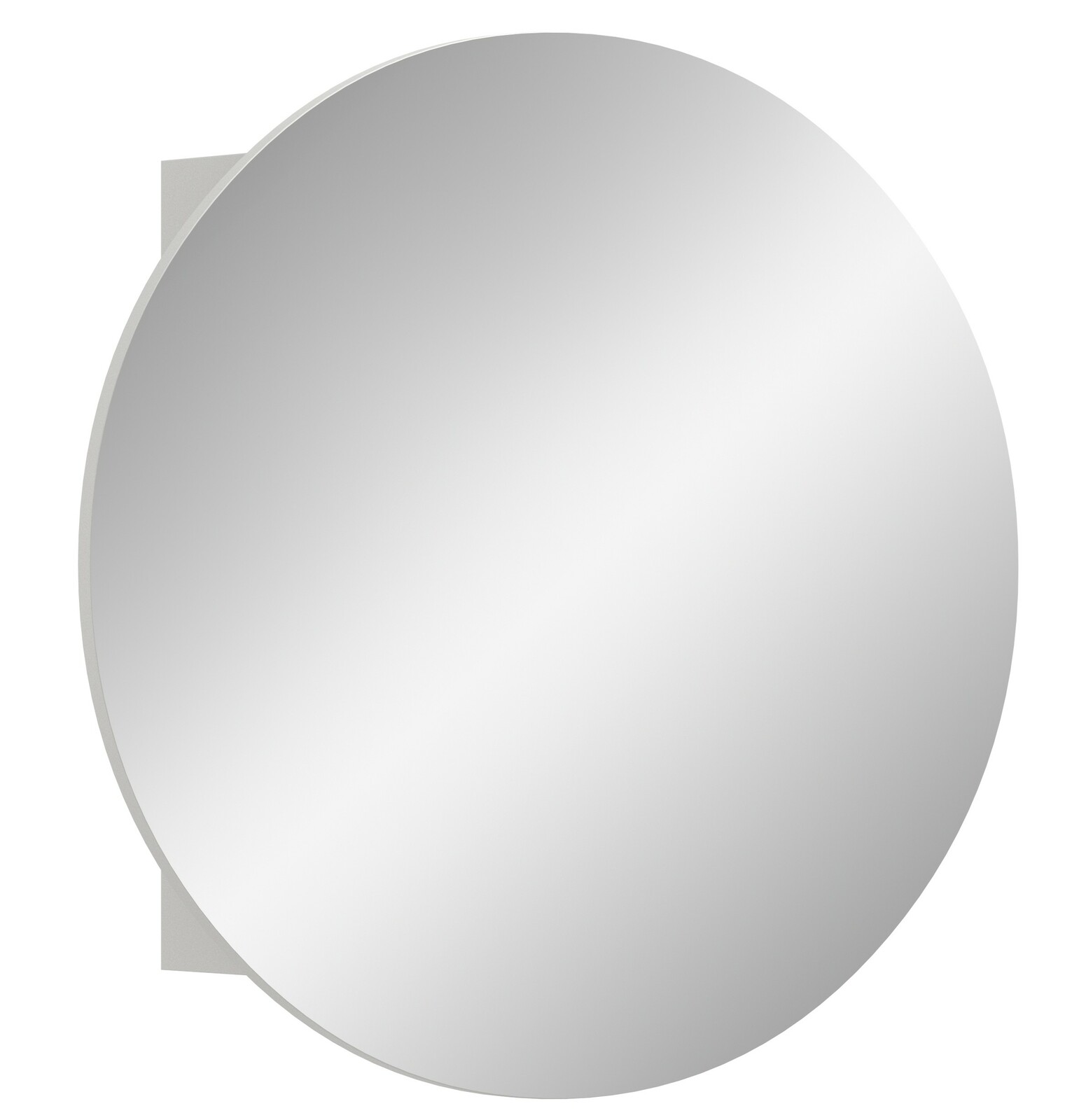 MID.YOU Spiegelschrank RIFF Runder Spiegelschrank in seitlicher Perspektive