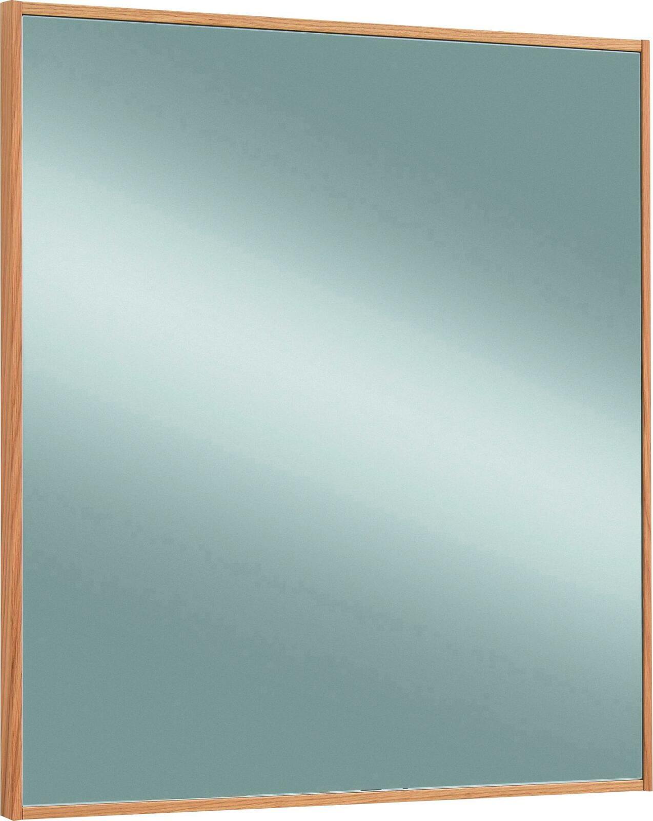 VOSS Spiegel V100 Rechteckiger Spiegel mit Holzrahmen, seitliche Perspektive