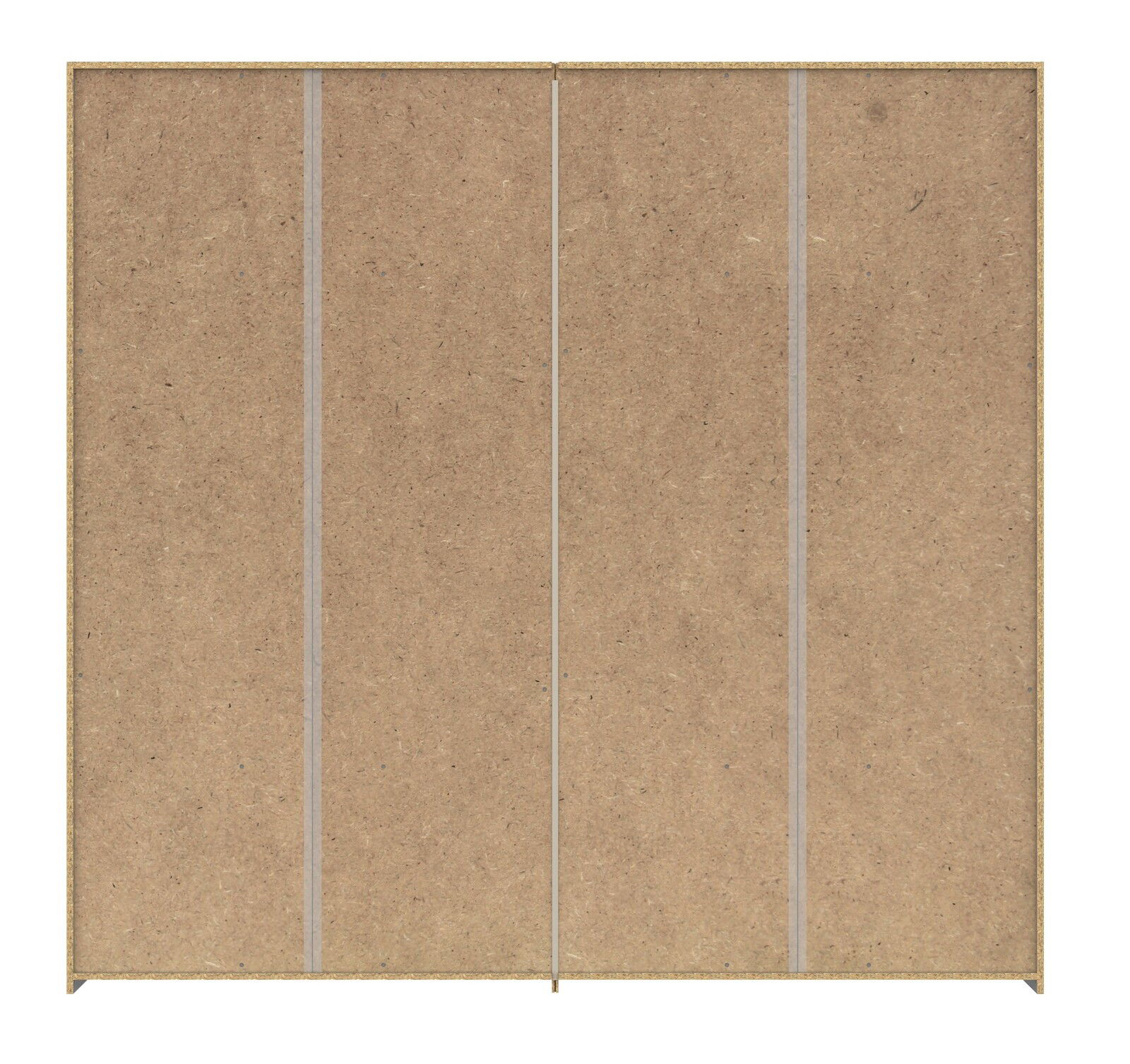 Schwebetürenschrank aus Holzwerkstoff, Frontalansicht