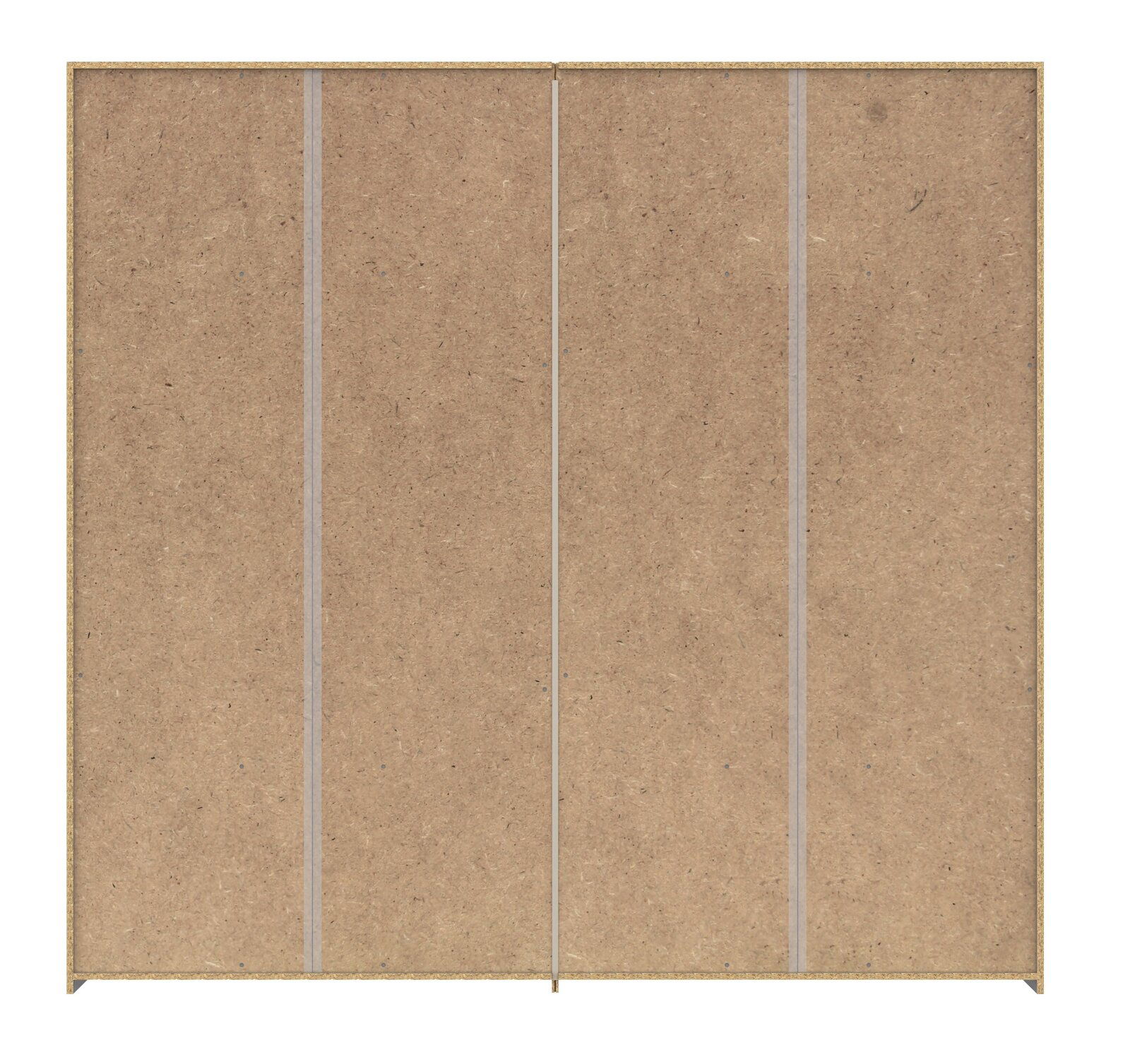 Schwebetürenschrank aus Holzwerkstoff, Frontalansicht