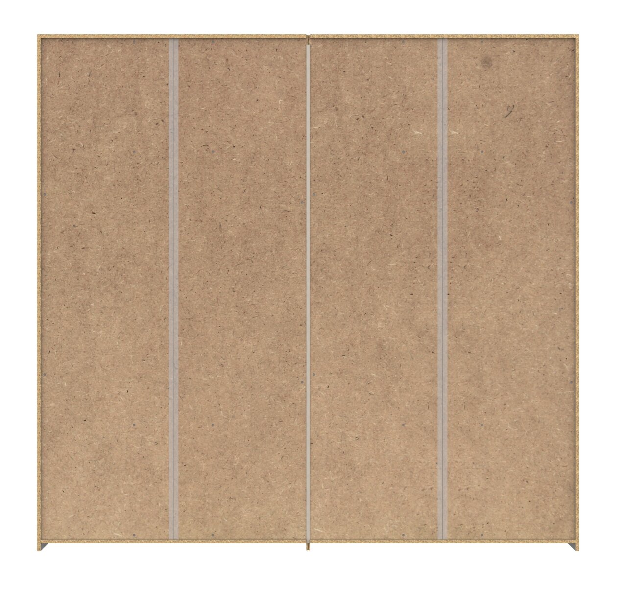 Schwebetürenschrank aus Holzwerkstoff, Frontalansicht