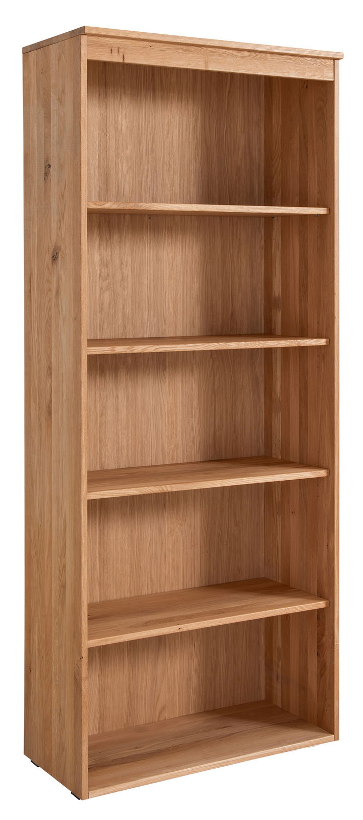 Linea Natura Archiefrek DURABLE OFFICE Holz-Aktenregal mit fünf offenen Regalböden, seitliche Perspektive