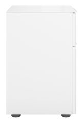 Weiße Nachtkommode STYLE von Novel, frontale Ansicht