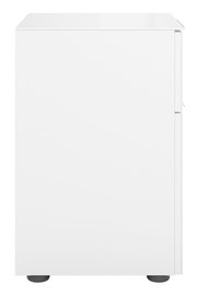 Weiße Nachtkommode STYLE von Novel, frontale Ansicht