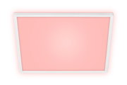 LED-Deckenleuchte mit rosa Licht, Ansicht von unten