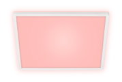 LED-Deckenleuchte mit rosa Licht, Ansicht von unten