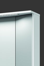 Spiegelschrank mit zwei Türen, seitliche Perspektive