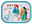 Lunchbox mit Disney-Prinzessinnen-Design, zeigt vier Prinzessinnen und den Schriftzug 'Just be you', aus der Vogelperspektive.