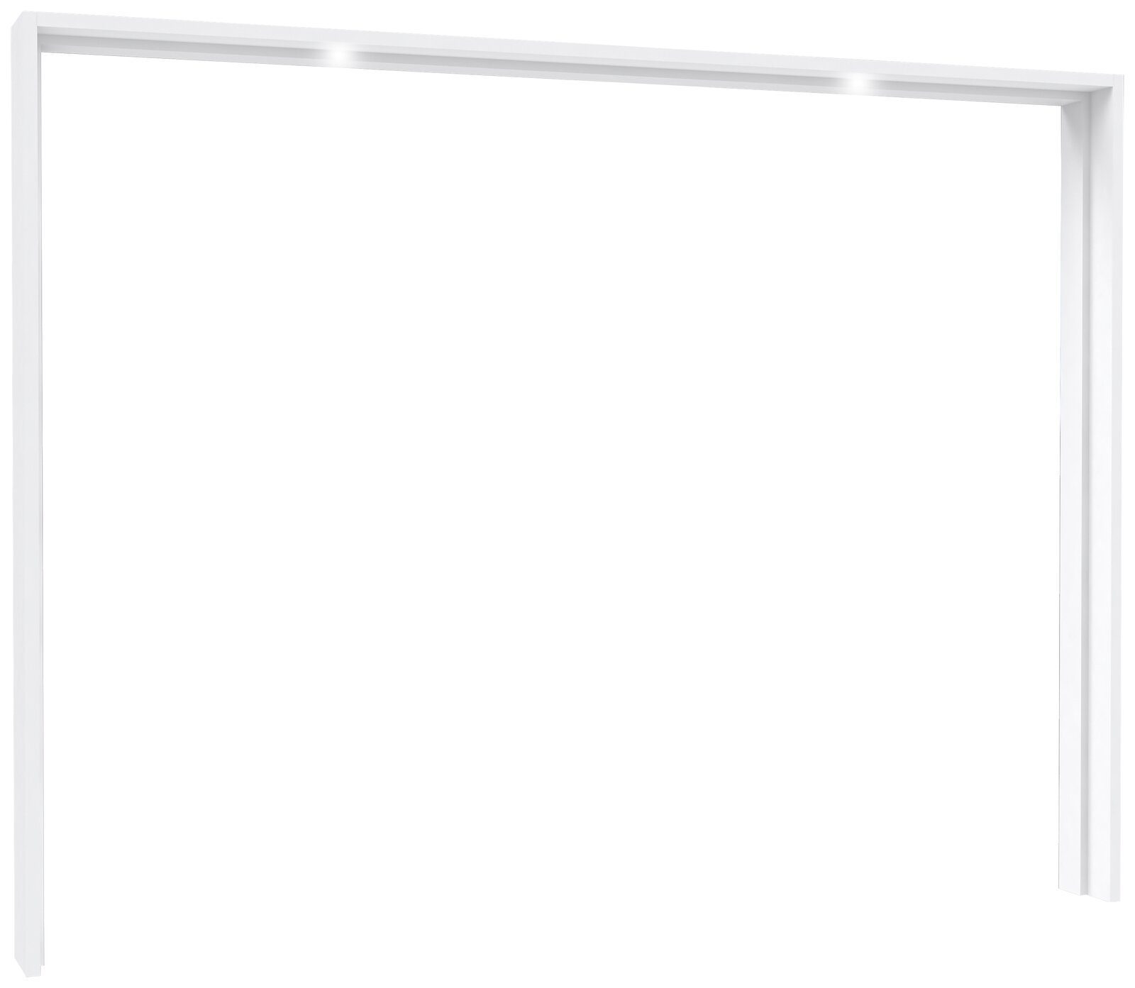 Ti´me Passepartout LAUSANNE PLUS Weißer Passepartout-Rahmen in schräger Perspektive