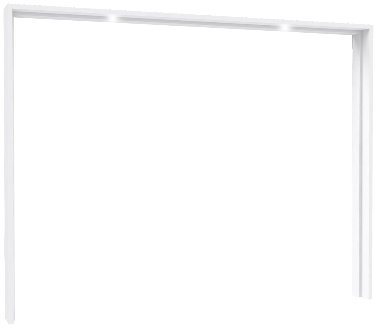 Ti´me Passepartout LAUSANNE PLUS Weißer Passepartout-Rahmen in schräger Perspektive