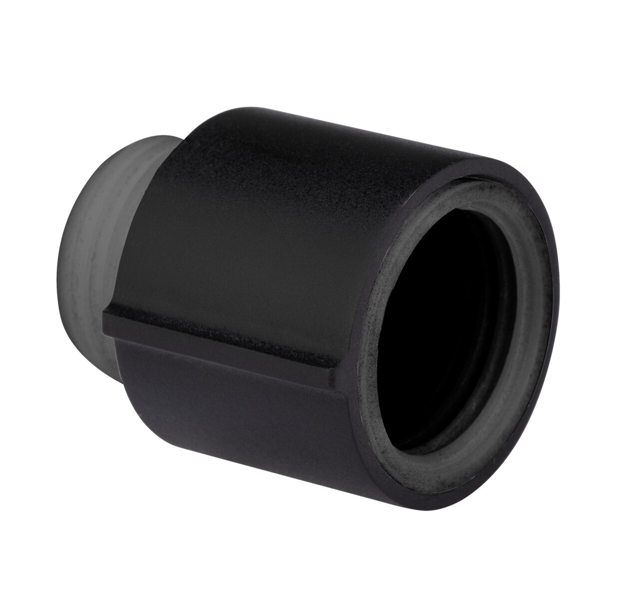 Wenko Water Saving Regulator Schwarzer Wasserregler aus seitlicher Perspektive