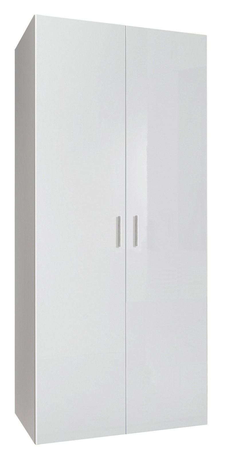 XORA Kleiderschrank MALTA Weißer Kleiderschrank mit zwei Türen, frontale Ansicht