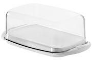 Transparente Butterdose Fresh aus Kunststoff, seitliche Perspektive