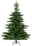 Everlands Künstlicher Weihnachtsbaum Grandis Fir 180m Künstlicher Weihnachtsbaum mit einer Höhe von 180 cm und einem Durchmesser von 132 cm, frontal fotografiert auf einem stabilen Metallständer.