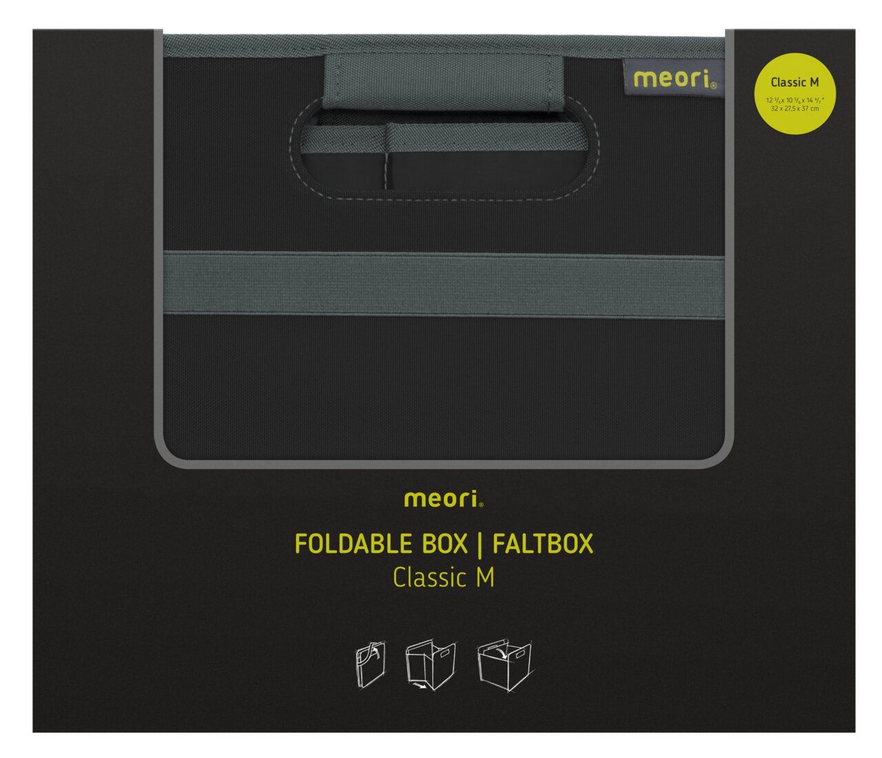 Faltbox M in klassischem Design, Vorderansicht