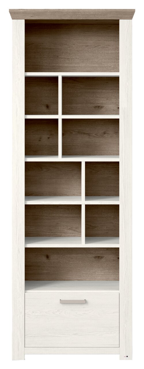 Set one by Musterring Regal SET ONE YORK Regal mit mehreren Fächern und einer Schublade, frontal betrachtet