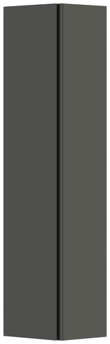 Moderano Hänge-Garderobenschrank LECCO in dunklem Design, frontale Perspektive