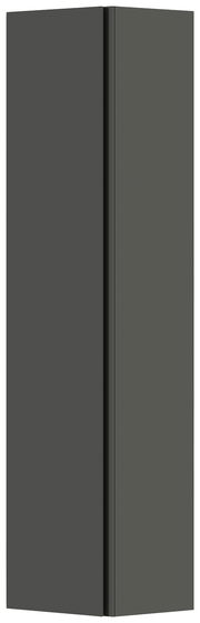 Moderano Hänge-Garderobenschrank LECCO in dunklem Design, frontale Perspektive