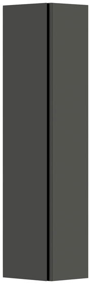 Moderano Hänge-Garderobenschrank LECCO in dunklem Design, frontale Perspektive