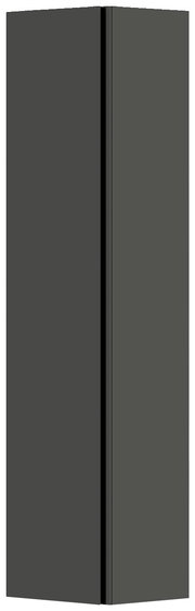 Moderano Hänge-Garderobenschrank LECCO in dunklem Design, frontale Perspektive