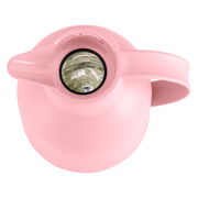 Rosa Isolierkanne SAMBA 1L, Ansicht von oben mit sichtbarem Ausguss und Griff.