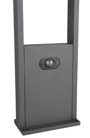 Moderner Pfosten Malawi mit integriertem Sensor, Vorderansicht