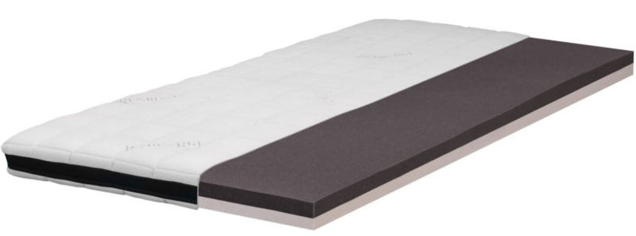 Intro Viscotopper TOPPER Viscotopper in seitlicher Perspektive mit sichtbaren Schichten