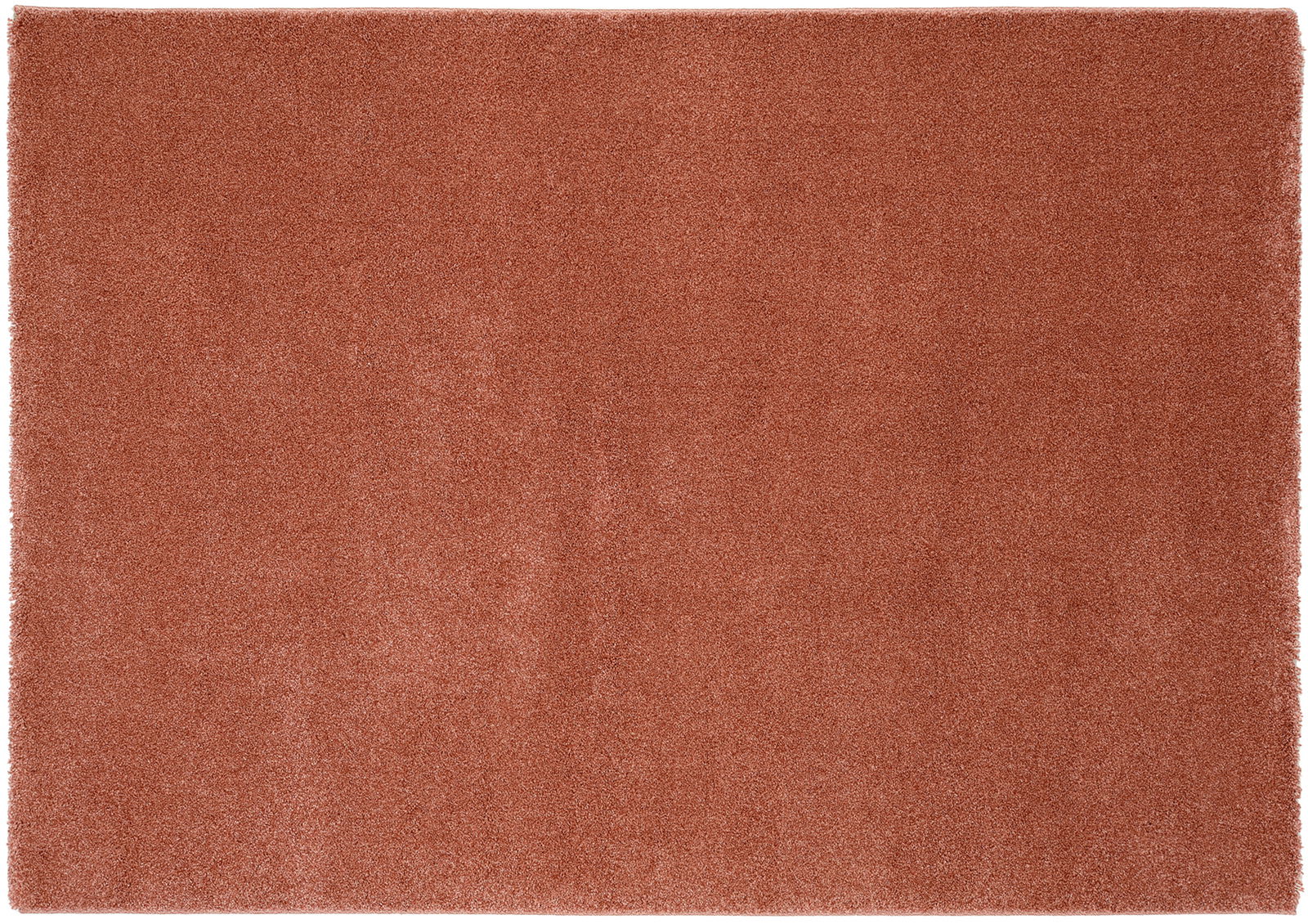 Roter Uni-Teppich in quadratischer Form, Draufsicht