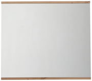 Rechteckiger Spiegel mit Holzrahmen, Frontalansicht