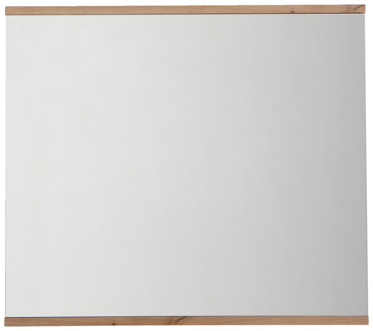 Rechteckiger Spiegel mit Holzrahmen, Frontalansicht