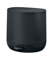 Schwarzer Treteimer Pomino, 4,5 Liter, seitliche Perspektive