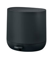 Schwarzer Treteimer Pomino, 4,5 Liter, seitliche Perspektive