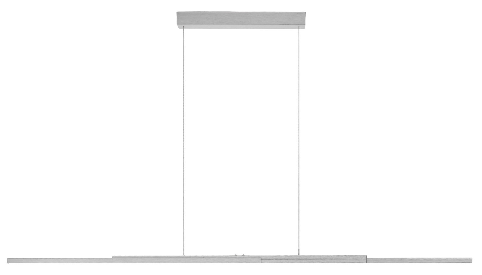 Moderne LED-Pendelleuchte in minimalistischem Design, frontal abgebildet.