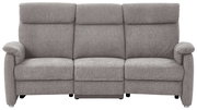 Graues Trapezsofa mit drei Sitzen, Frontalansicht