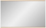 Rechteckiger Wandspiegel mit schmalem Holzrahmen, Frontalansicht