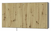 Wandschreibtisch aus Holz in geschlossener Position, Frontansicht