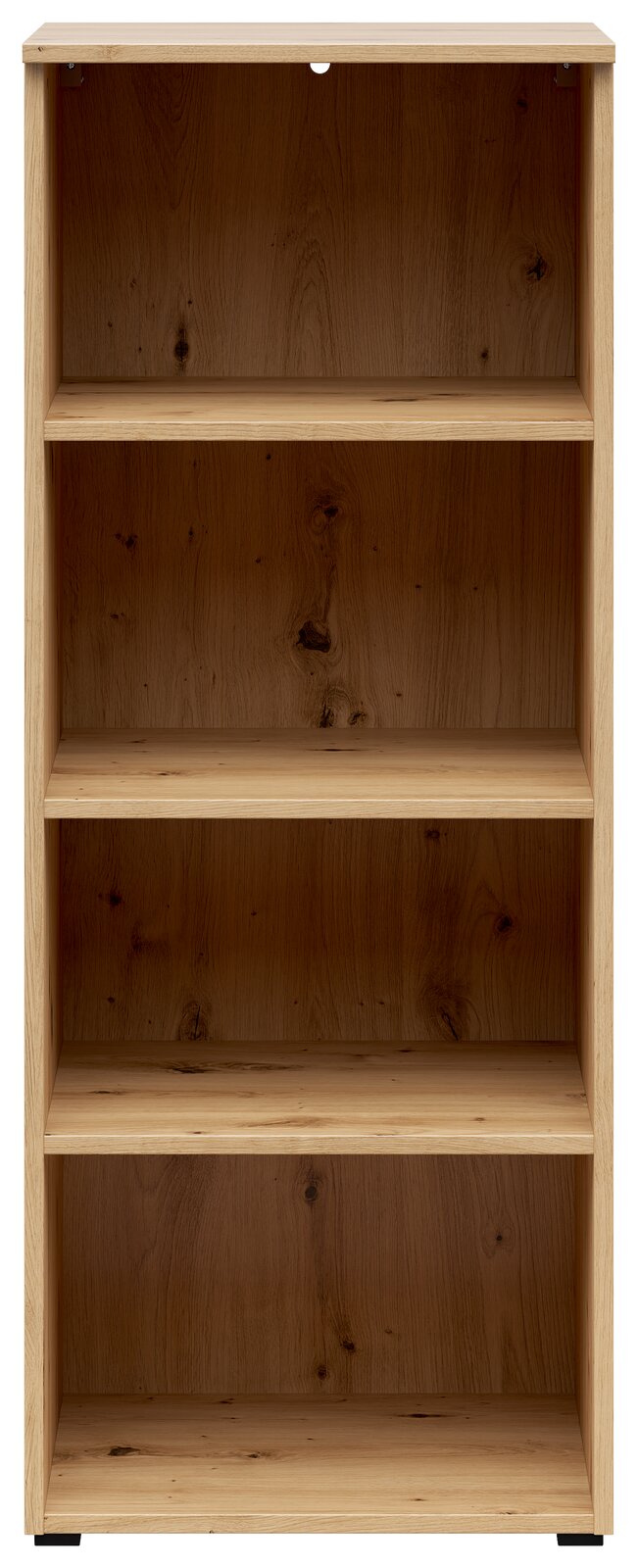 Carryhome Regal MULTISTAURAUM Holzregal mit vier offenen Fächern, frontale Ansicht