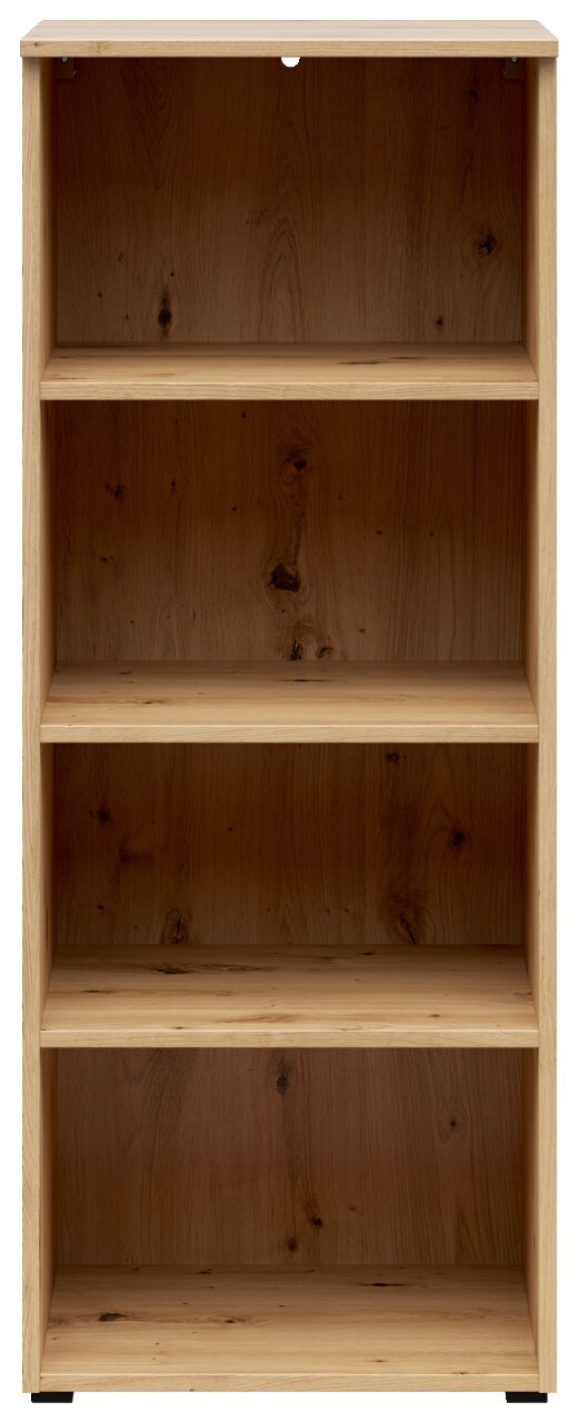 Carryhome Regal MULTISTAURAUM Holzregal mit vier offenen Fächern, frontale Ansicht