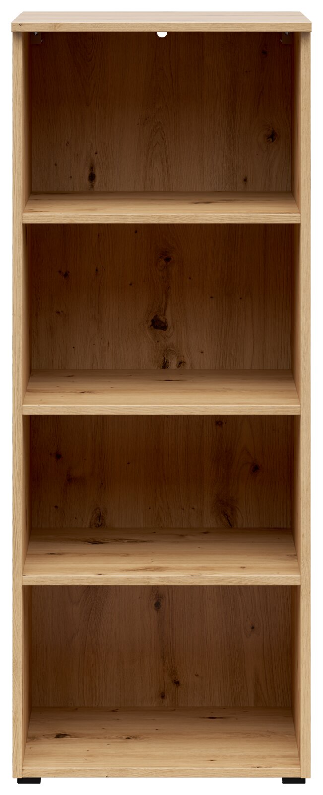 Carryhome Regal MULTISTAURAUM Holzregal mit vier offenen Fächern, frontale Ansicht