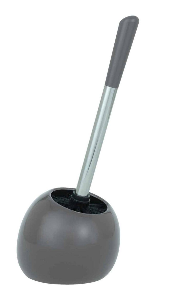 Wenko Keramik WC-Garnitur Polaris Grau Keramik WC-Garnitur Polaris in Grau, seitliche Perspektive