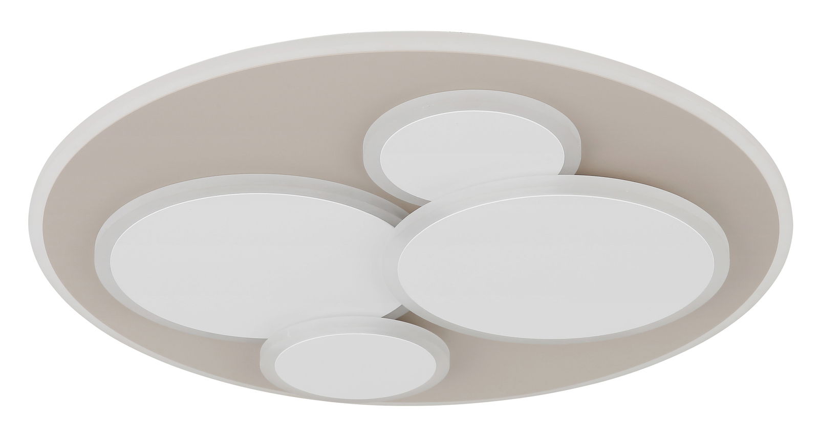 Globo Lighting LED-plafondlamp MONTY Moderne LED-Deckenleuchte mit mehreren runden Elementen, Ansicht von unten