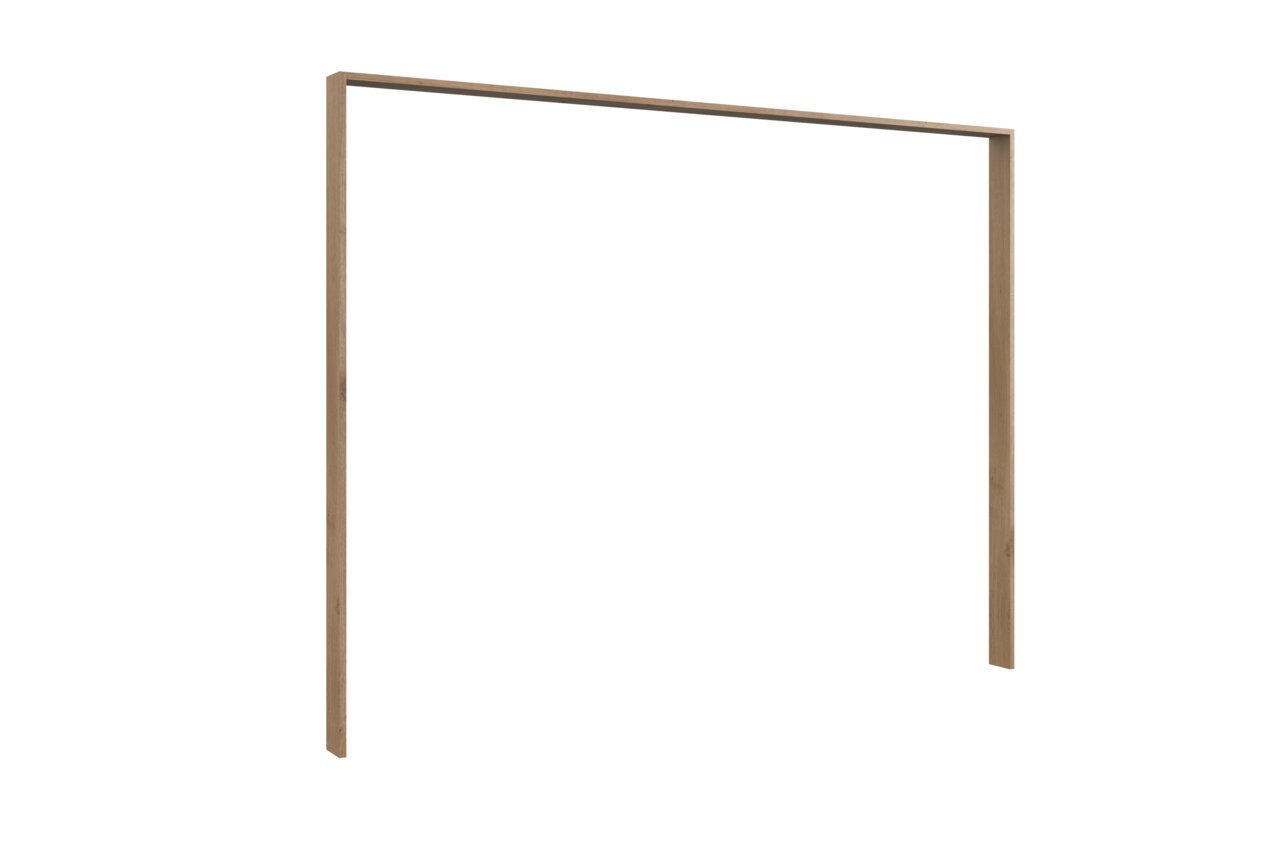 Z2 Passepartoutrahmen VALENCIA Holzfarbener Passepartoutrahmen in schräger Perspektive