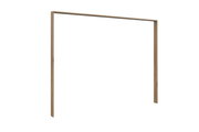 Holzfarbener Passepartoutrahmen in schräger Perspektive