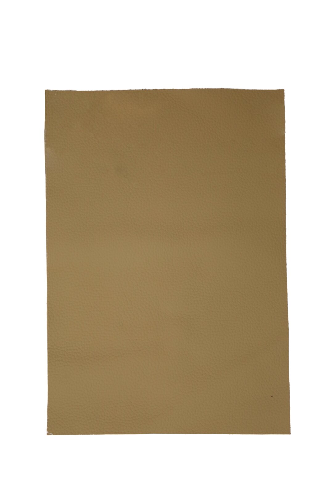 Beige Lederstück, Draufsicht