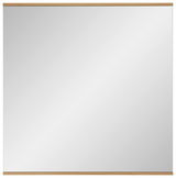 Rechteckiger Spiegel mit Holzrahmen, Frontalansicht